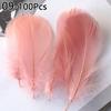 100pcs 6-12 Cm Natural Colourful Goose Feather Plume for Wedding Party Clothing Decoration DIY Craft Feathers