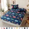 Fashion Bed Sheet Cover Cotton Non -Slip Dustproof Mattress Protector Single Twin Full Double Queen King Size