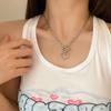 Punk Retro Heart Pendant Choker Collar Hip Hop Chunky Thick Chain Necklace Women Jewelry Gift