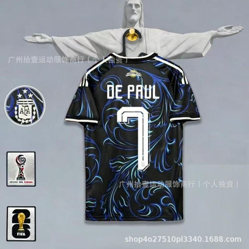 2026 Argentina Home Away Soccer Jersey Men Women Short Sleeve Football Shirt Messi 10 Alvarez 9