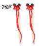 Christmas Hair Clips for Girls Clip in Extensions with Tree/Star/Bow Design Star Embellished Styling Tools Holiday Party Hairstyles, Red Green
