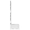 Garden Planter White 40 x 40 x 125.5 cm Plastic