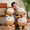Cute Cute Round Owl Doll Plush Toy Children's Company Soothing Rag Doll Girl Birthday Gift