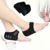 1 Pair Silicone Heel Pads, Shock Absorption, Relieving Leg Pressure, Adjustable Straps, Prevent Slipping Insoles