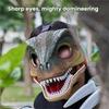 Dino Mask Moving Jaw, Hard Plastic Funny Dinosaur Mask With Dinosaur Scream Halloween Mask Dinosaur Head Face Mask Movable Mouth Party Cosplay Props