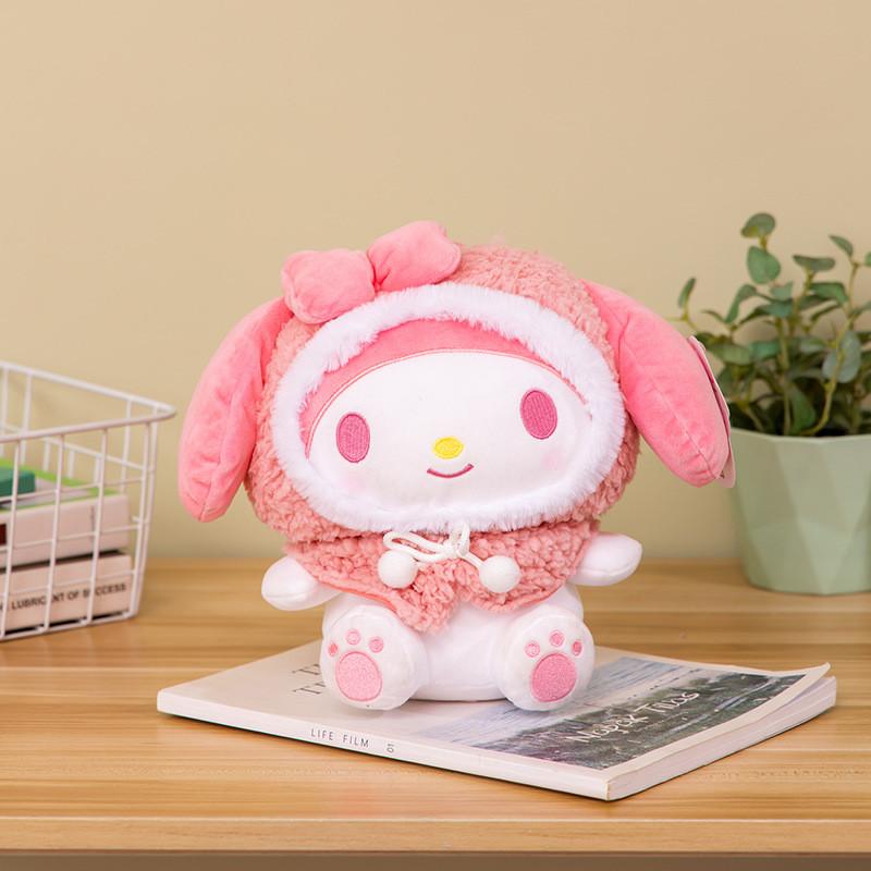 Очаровательные лицензированные Sanrio плюшевые куклы Куроми и Мелоди, мягкие, милые, набивные животные для детей