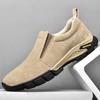New Men's Outdoor Large-size Casual Leather Shoes Matte Leather Breathable Foot Shoes Non-slip and Wear-resistant Outdoor Shoes