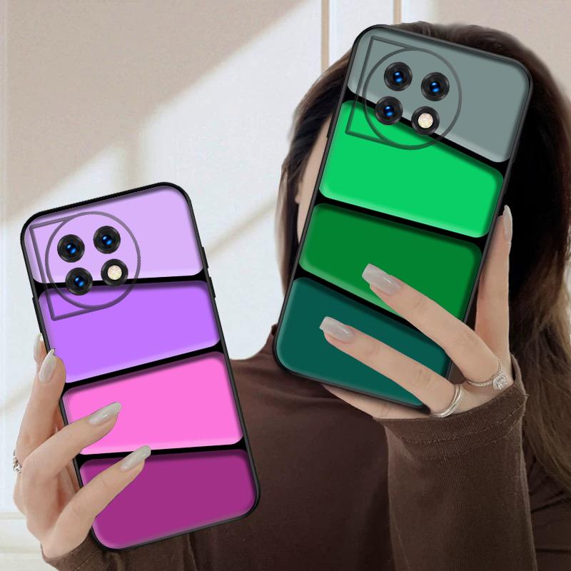 Цветные блоки цветов Для OnePlus 8 9 11 12 13 10 Pro 9RT 8T 12R Ace 3 5 2V Nord CE 4 Lite N20 SE 30 200 силиконовый мягкий чехол для телефона