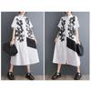 Ladies' Loose Printed Casual Sweet Short Sleeved Shirt Dress