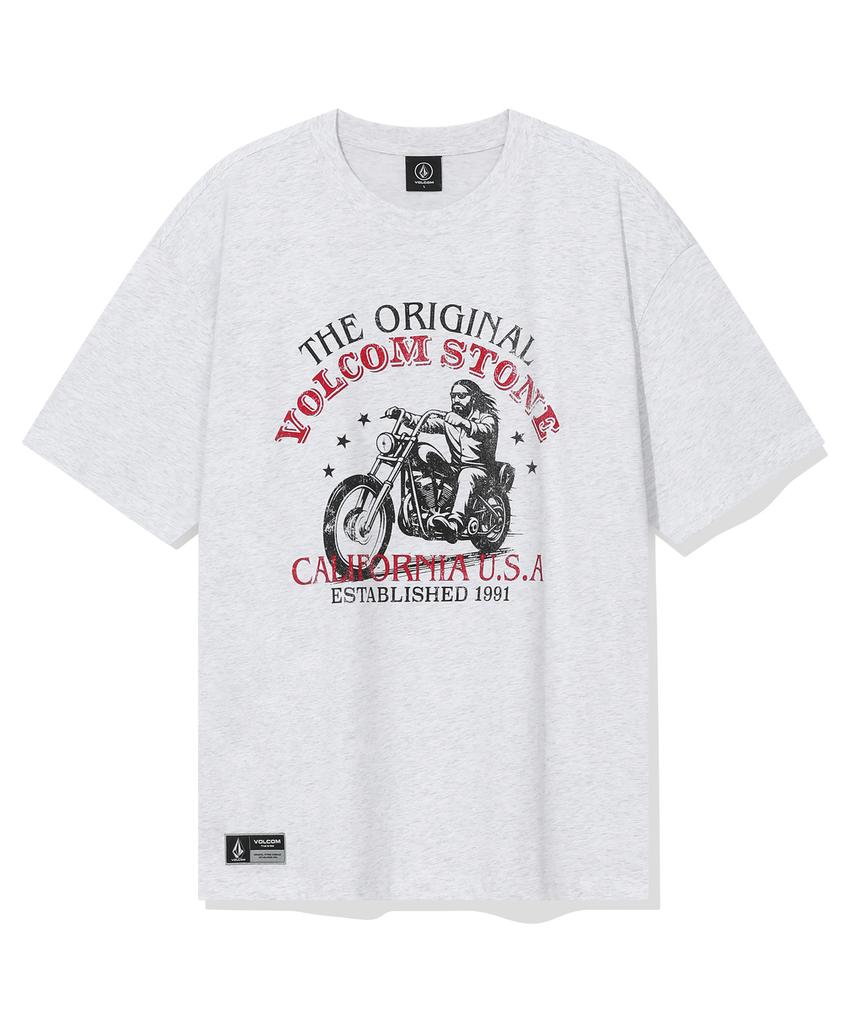 VOLCOM Road Rider Oversized Short Sleeve T-Shirt (Ice Grey)