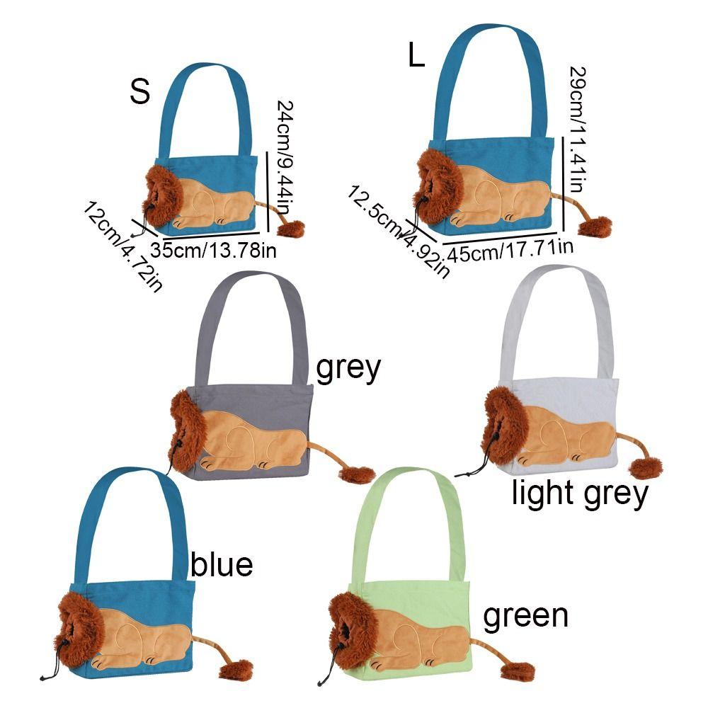 Lion Design Cat Carrier Bags Cartoon Pet Shoulder Carrying Bags  for Cats Rabbits Puppy