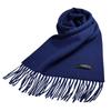 MICHIKO LONDON Inner Mongolia Wool 168cm X Blue Scarf, Gift, Size Approx. 31cm, Approx. 8cm, MKM-001,