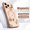 Чехол с узором из бабочек и бантов Для iPhone 17 Pro Max Чехол iPhone 16 15 14 13 Pro Max Магнитный Для Magsafe Гибридный Тонкий Матовый Чехол