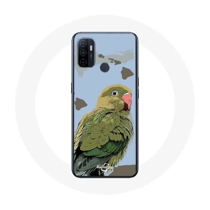 Case - Oppo - A53 - Soft - Parakeets Birds - Green