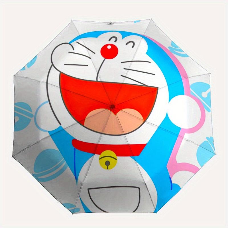 Автоматический зонт Doraemon Bot, компактный складной дизайн, прочная ткань для повседневных дней, дней рождения, Рождества s a0820083