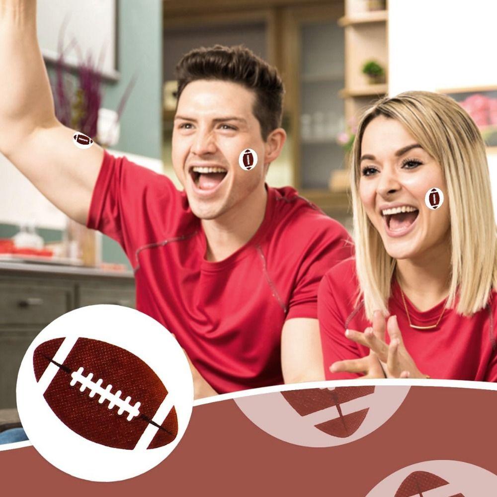 120Pcs Sports Theme Sports Ball Stickers Soccer Facial Art Stickers Sports Birthday Party