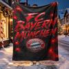 FC Bayern Pattern Blanket for Home Decoration, Bed, Sofa, Car Travel, Camping, Suitable for All Seasons, Birthday Christmas Gift