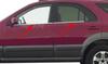 Окантовка стекол (4 шт, нерж) OmsaLine - Итальянская нержавейка для Kia Sorento I BL 2002-2009 гг