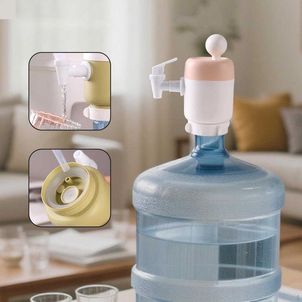 Насос-диспенсер для бутылей с водой, ручной пресс, замена, 6,7x16,5 см, легкий для использования на открытом воздухе