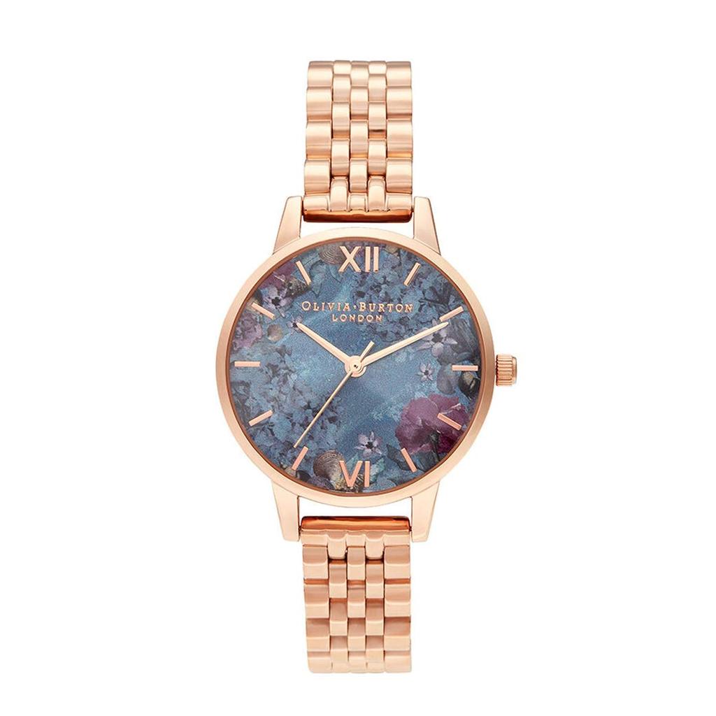 Часы Olivia Burton Under the Sea Shell Floral Rose Gold Bracelet