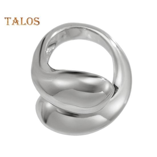 Женское кольцо в стиле хип-хоп, крупное, нестандартное, глянцевое, витое кольцо, каплевидное, сплавное, плиссированное кольцо, модные аксессуары