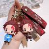 Cute Demon Slayer Keychain Tanjiro Nezuko Inosuke Figurine Gift For Backpacks