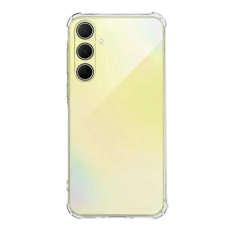 Для Samsung Galaxy A55 5G TPU Чехол WANLONFENG WL3 Серии 1.5мм Чехол для телефона с Защитной Пленкой из Закаленного Стекла