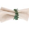 3pcs Rustic Artificial Plant Napkin Rings Simulation Napkin Buckles  Dinner Table