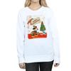 Disney Womens/Ladies Mickey Mouse Vintage Christmas Sweatshirt