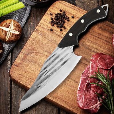 Профессиональный нож для обвалки, кованый охотничий нож, нож для мяса, овощей, нож шеф-повара, кухонные ножи, аксессуары