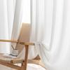Устойчивые к царапинам занавески для балкона Phantom Light Luxury White - полупрозрачные и утолщенные для спален и эркеров