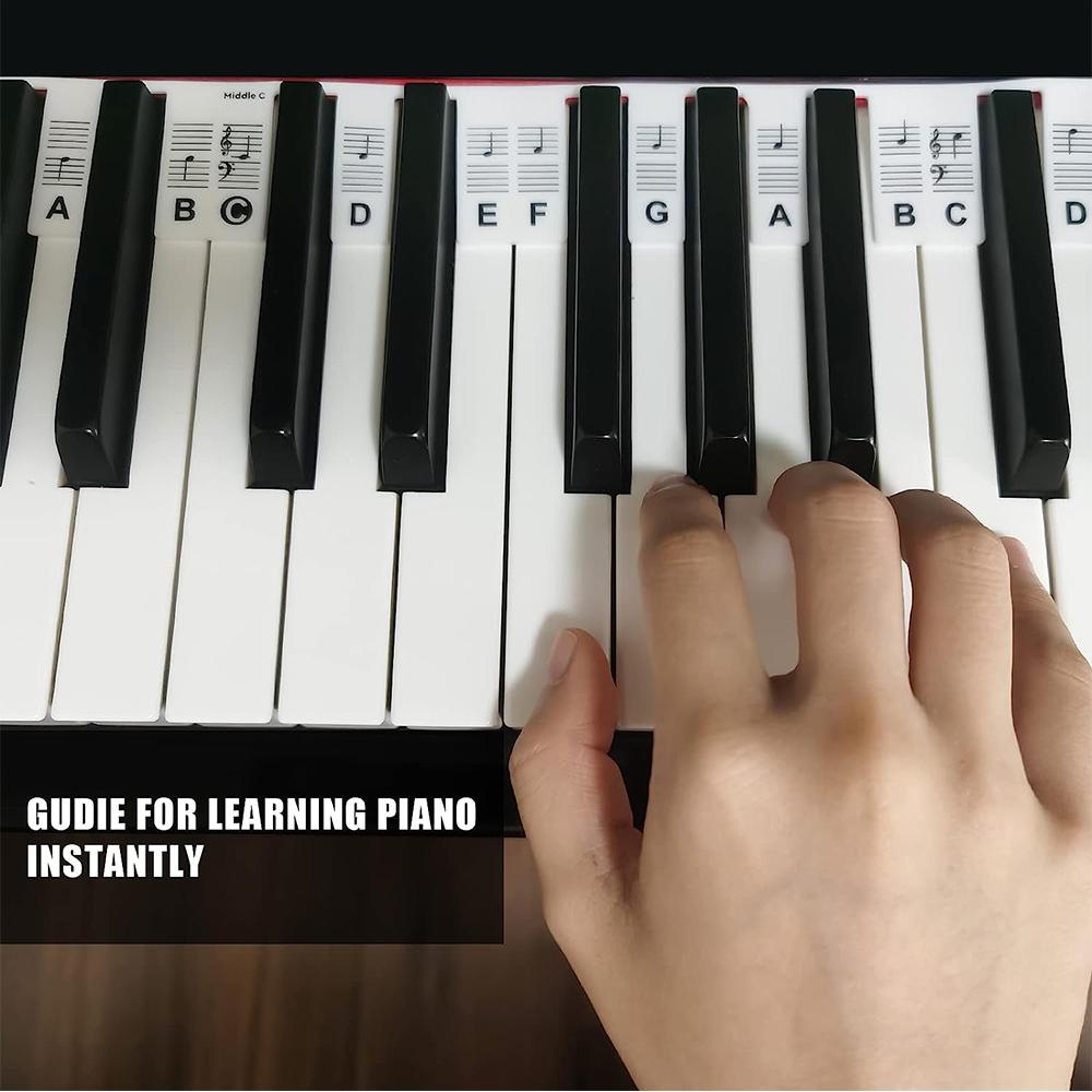 Наклейки для клавиш пианино Piano Rake для начинающих 88 полноразмерных клавиш