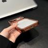 Прозрачный чехол для телефона Lux с гальваническим покрытием и стразами для Apple/Samsung