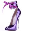 Мода FHC 16см Металлические Высокие Каблуки Женские Туфли-Лодочки, Показ на Подиуме, Заклепки, Обувь для Танца на Пилоне, Острый Носок, Ремешок на Щиколотке, Красный, Фиолетовый, Черный, Большой Размер 46,