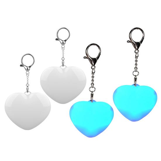 Сенсорный свет Перезаряжаемый Мини-фонарик Кошелек Брелок с сенсорным и автоматическим датчиком света Компактный кошельковый фонарик в форме сердца для женщин