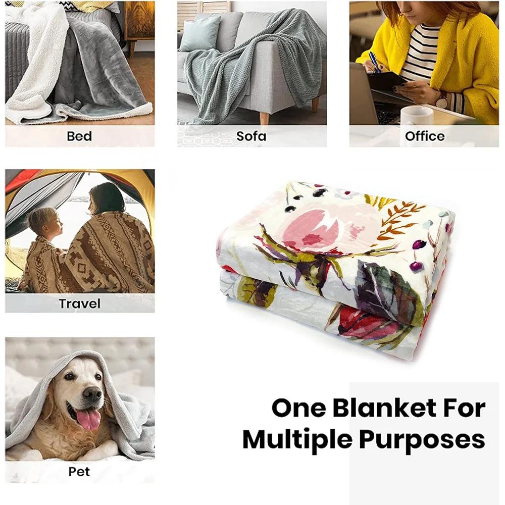 Плед для дивана Роскошные пледы с персонажами D-Demon Slayer Пушистый клетчатый Большой плед Кинг-сайз Кобья Домашний интерьер