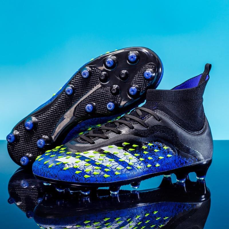 Teen Adult Student Male Long Nailed Shredded Nailed High Top Soccer Shoes