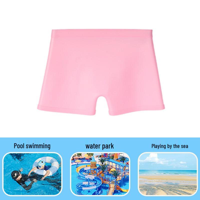 Children's Waterproof Silicone Swim Trunks - Anti-Infection Swimwear for Boys and Girls