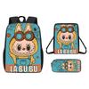 School Bag New Printing Three-piece Set Cartoon Rabbit Student Backpack Satchel Pencil Case Boys and Girls