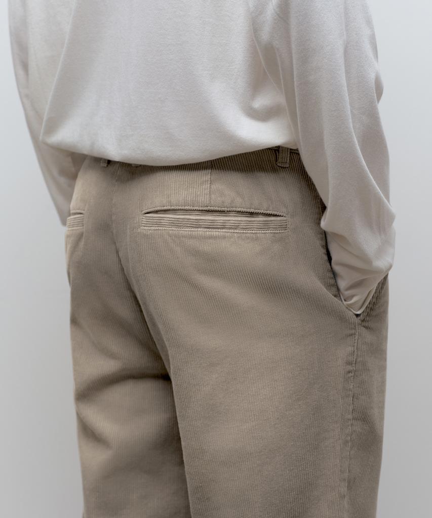 MUSINSA STANDARD Big Brush 11W Corduroy Flare Pants [Light Beige]