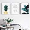 Скандинавская картина с ананасом, настенные постеры, Cuadros Decoracion, постеры и принты, растительный художественный постер, холст, картина без фоторамки