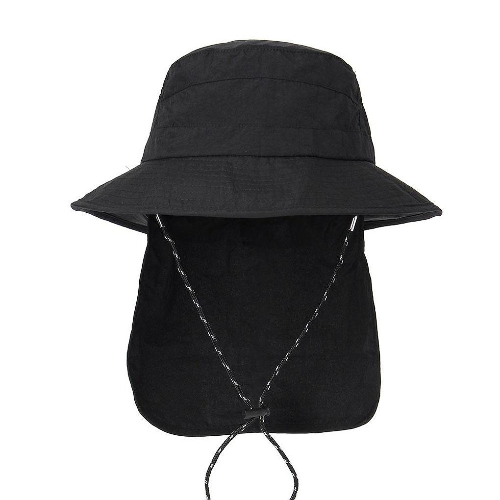 Foldable Hiking Hat (Black) UV Protection Bucket Hat