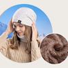 2PCS/Set Soft Knitted Hat Warm Beanie Cap Gift Women Hats Scarfs Set  for Women