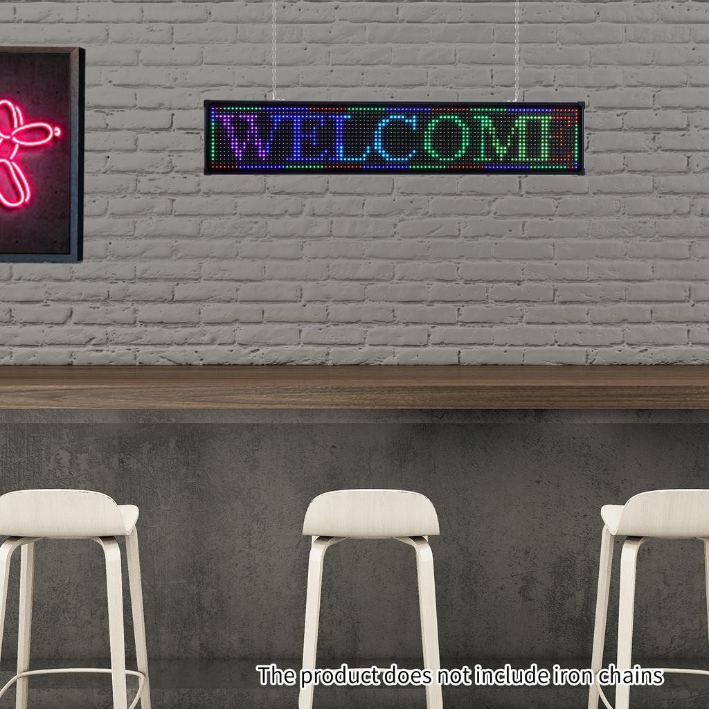 96*96/Plane LED Seven-color Sign Led Scrolling Sign Board Programmable Digital Advertising Display For Commercial Advertising