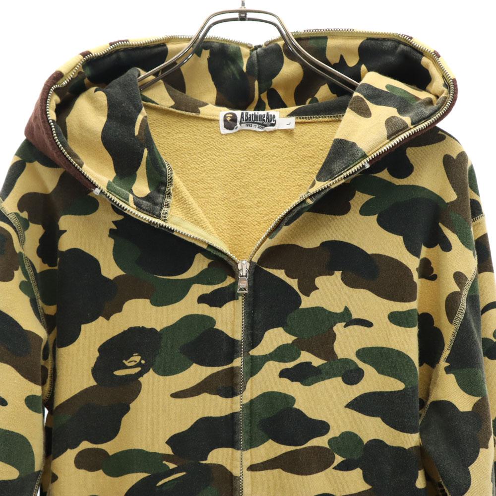A BATHING APE Камуфляжный узор Толстовка с длинным рукавом на молнии камуфляж Мужская Б/У