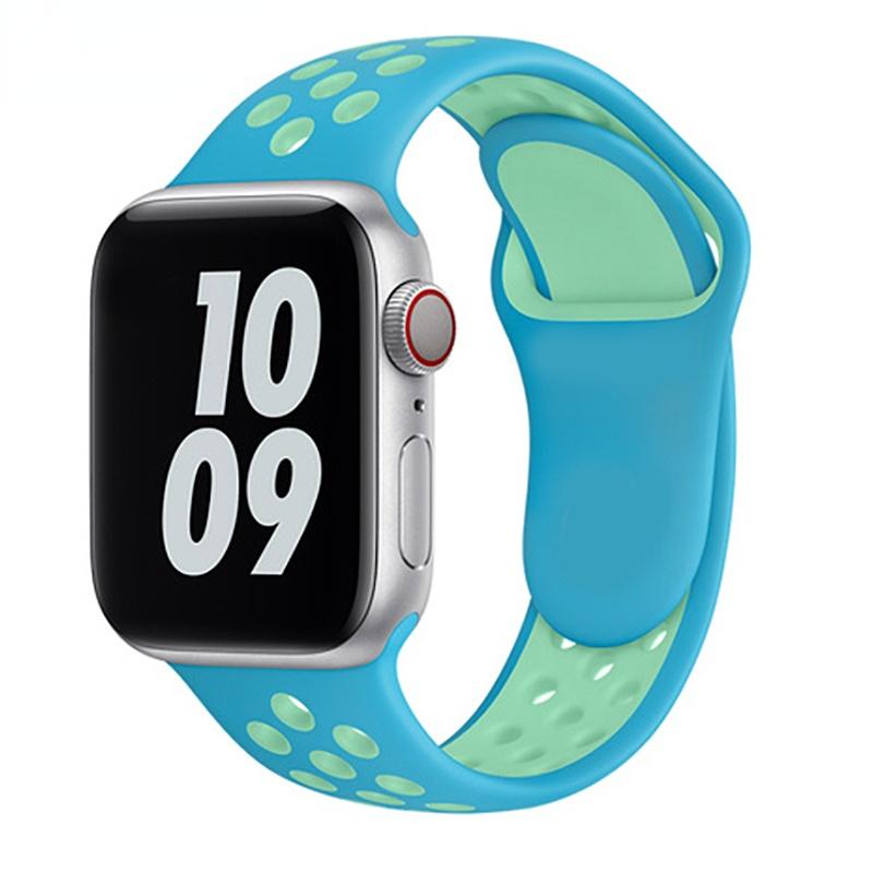 Sport Strap For Apple Watch Band 6 SE 5 4 44mm 45mm 40mm Silicone Breathable Belt Bracelet To iWatch Watchband iWatch Ultra 7 6 5 4 41mm 42mm 38mm