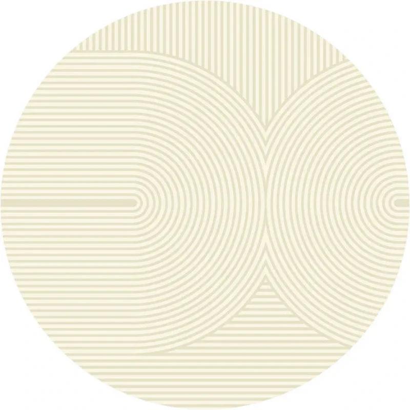 Modern Abstract Geometric Pattern Print Round Carpet Ins Style Rug for Living Room Sofa Coffee Table Decor Non-slip Floor Mat