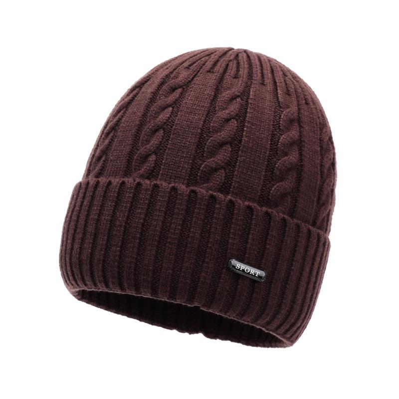 Женская утолщенная вязаная шапка, ветрозащитная, теплая, осенне-зимняя шерстяная шапка, мужская шапка от холода, для улицы, с защитой ушей, шапка-обхват для большой головы