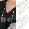 Love Beads Chain Imitation Pearl Sunglasses Chain Straps Lanyards Splicing Thin Chain Glasses Hanging Rope Holder Cord Lanyard Accessories