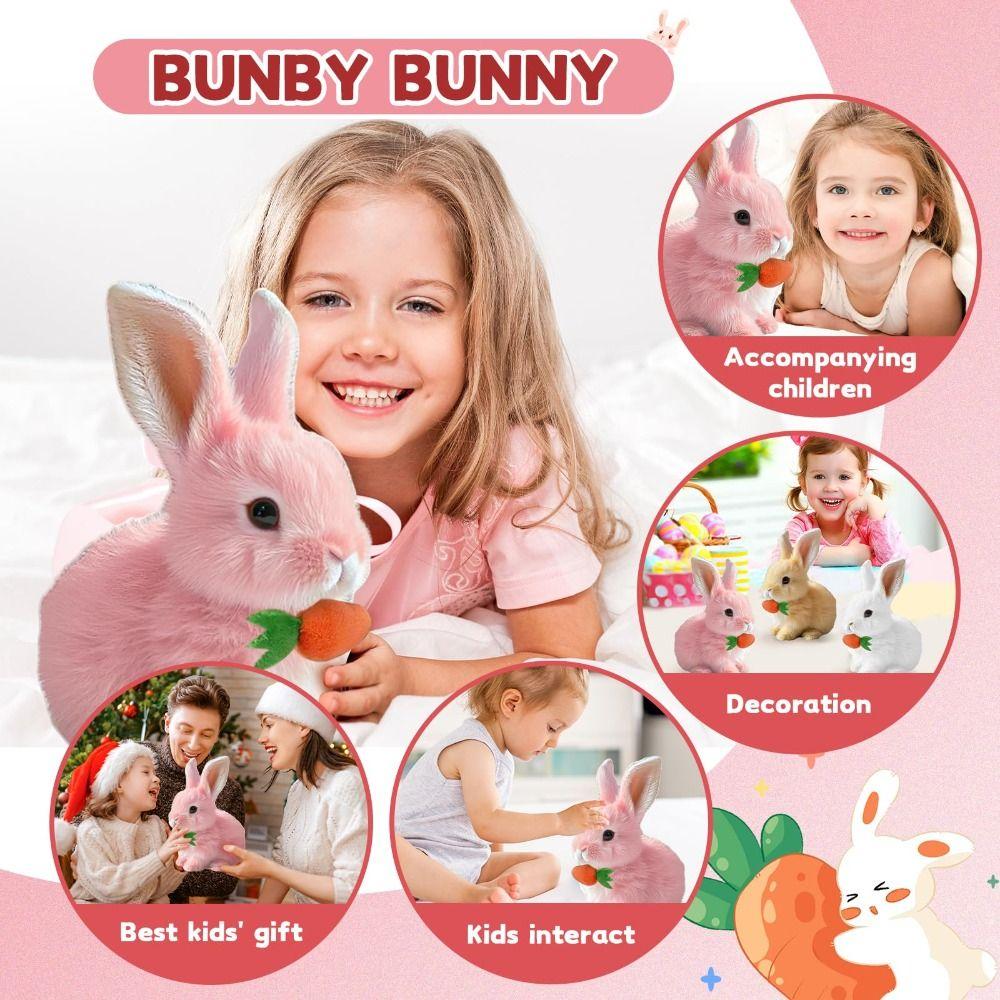 Плюшевая кукла Интерактивный кролик с звуками и движениями Vitality Bliss Bunny